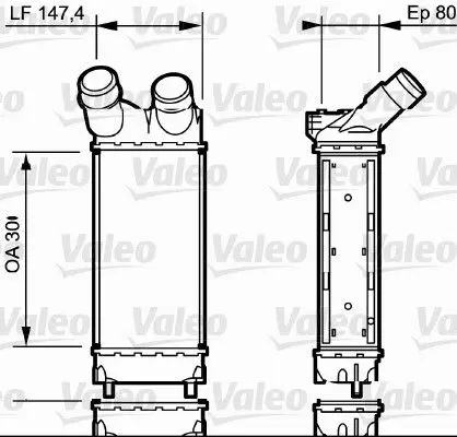 Intercooler, compresor VALEO 818866
