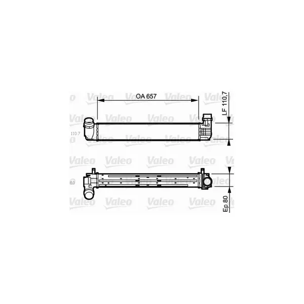 Intercooler, compresor VALEO 818870