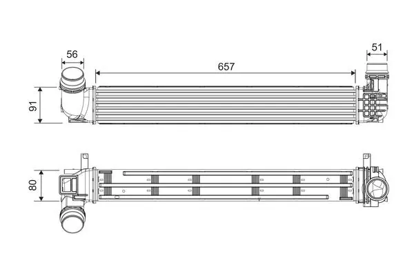 Intercooler, compresor VALEO 818878