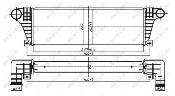 Intercooler IVECO DAILY II 2.5D intre 1991-1996
