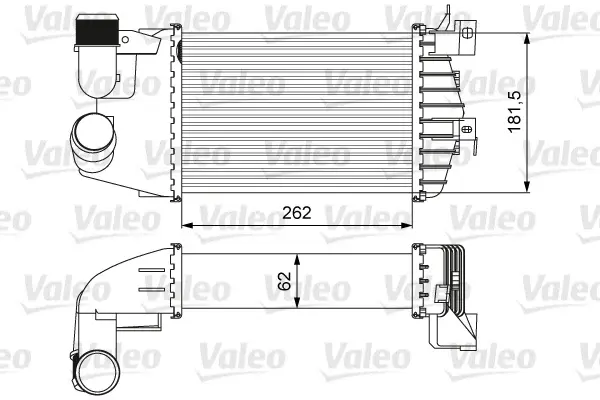 Intercooler otrivit OPEL ASTRA H, ASTRA H CLASSIC, ASTRA H GTC, ZAFIRA B 1.7D 02.07-