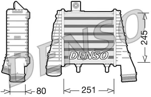 Intercooler partea stanga potrivit AUDI A8 D4 4.2D 11.09-01.18