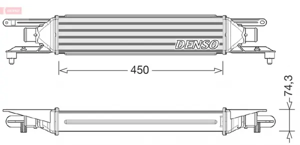 Intercooler potrivit ALFA ROMEO MITO; FIAT GRANDE PUNTO, PUNTO, PUNTO EVO 1.3D 08.08-