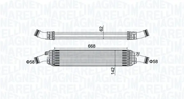 Intercooler potrivit AUDI A4 ALLROAD B8, A4 B8, A5, A6 C7, A7, Q5 1.8-2.0H 10.07-09.18