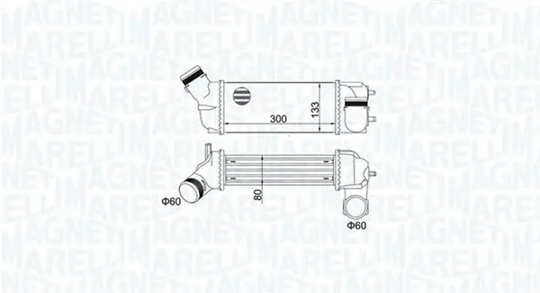 Intercooler potrivit AUDI A4 B5; CITROEN C4, C4 GRAND PICASSO I, C4 I, C4 PICASSO I; PEUGEOT 307, 308, 308 I 1.6 2.0D 11.94-12.14