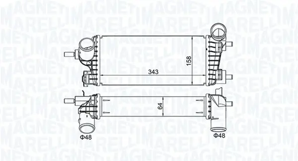 Intercooler potrivit FORD C-MAX II, FOCUS III, GRAND C-MAX 1.0 02.12-