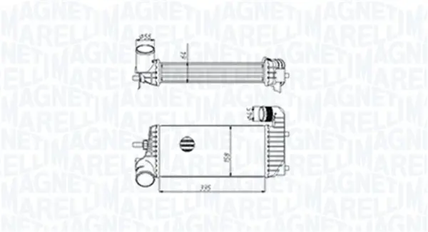 Intercooler potrivit FORD C-MAX II, FOCUS III, GRAND C-MAX, TOURNEO CONNECT V408 NADWOZIE WIELKO, TRANSIT CONNECT, TRANSIT CONNECT V408 MINIVAN 1.5D 1.6D 07.10-