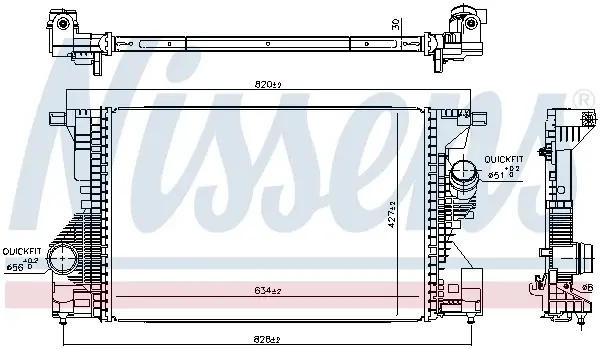 Intercooler potrivit MERCEDES A (V177), A (W177), B SPORTS TOURER (W247), CLA (C118), CLA SHOOTING BRAKE (X118), GLA (H247) 1.3 1.3H 1.4H 03.18-