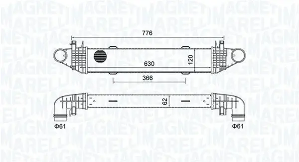 Intercooler potrivit MERCEDES C (C204), C T-MODEL (S204), C (W204), E (A207), E (C207) 1.8 01.07-