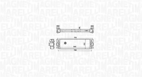 Intercooler potrivit MERCEDES SPRINTER 3,5-T (B906), SPRINTER 3,5-T (B907), SPRINTER 3,5-T (B907, B910), SPRINTER 3-T (B906), SPRINTER 4-T (B907, B910), SPRINTER 5-T (B906) 2.0D 2.2D 3.0D 06.06-