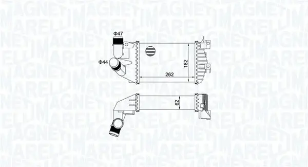 Intercooler potrivit OPEL ASTRA H, ASTRA H GTC, ASTRA H KOMBI, ZAFIRA B 1.3D 1.7D 1.9D 03.04-04.15