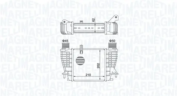 Intercooler potrivit RENAULT CLIO II, CLIO III, CLIO III HATCHBACK, MODUS 1.2-1.5D 06.01-