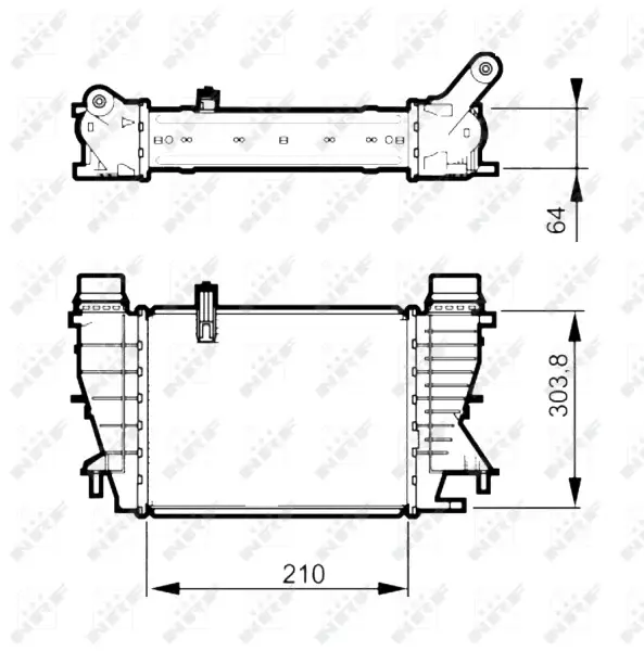 Intercooler potrivit RENAULT CLIO III, MODUS 1.5D 06.05-