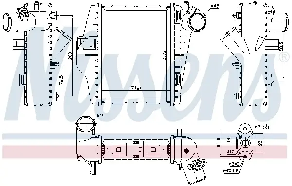 Intercooler potrivit SMART FORTWO 1.0 01.07-