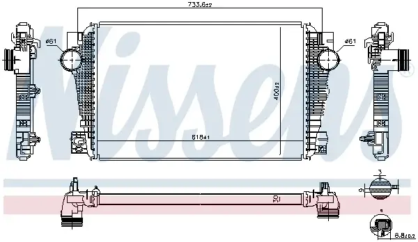 Intercooler potrivit VW AMAROK 2.0D 11.11-
