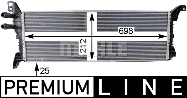 Intercooler potrivit VW MULTIVAN VI, TRANSPORTER VI, TRANSPORTER VI CARAVELLE VI 2.0D 04.15-12.19