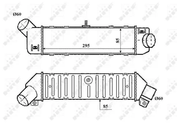 Intercooler SEAT CORDOBA, CORDOBA VARIO, IBIZA II; VW CADDY II, POLO, POLO CLASSIC 1.8 1.9D intre 1996-2004