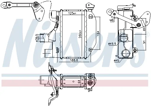 Intercooler TOYOTA COROLLA 1.4D intre 2004-2007