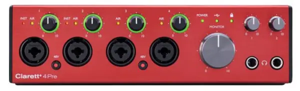 Interfață audio Focusrite - Clarett+ 4Pre, roşu/negru