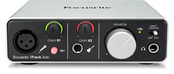 Interfață audio Focusrite - iTrack Solo, gri/negru