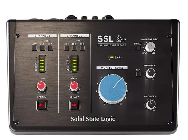 Interfață audio Solid State Logic - SSL 2+, neagra