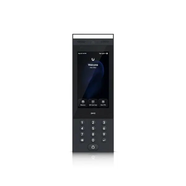 Interfon acces Ubiquiti UniFi UA-G3-Intercom, 7 inch, touchscreen, NFC, Bluetooth, QR, PIN, card, 13.56 MHz, recunoastere faciala, sonerie, PoE