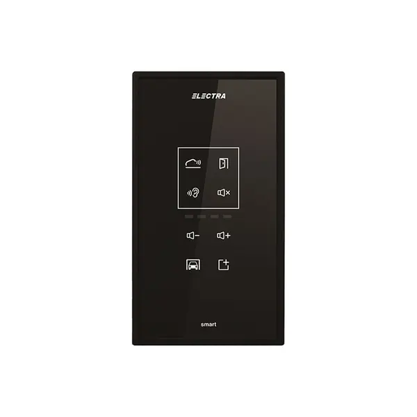 Interfon de interior audio Electra Smart ATM.0S083.ELBTL, ecran sticla securizata, aparent, ABS. negru