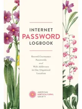 Internet Password Logbook, Hardback/American Horticultural Society