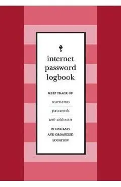 Internet Password Logbook (Red Leatherette)