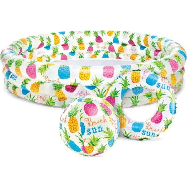 Intex Piscina Gonflabila pentru Copii Intex Colorbaby Beach Sun, 248 L, 132 x 28 cm, Multicolor