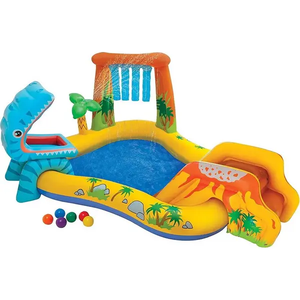 Intex Piscina Gonflabila pentru Copii Intex Dinosaur, 249 x 191 x 109 cm, 216 L