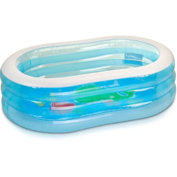 Intex Piscina pentru copii Intex 57482, Ovala, 230 L, 163 x 107 x 46 cm, Albastru-Alb