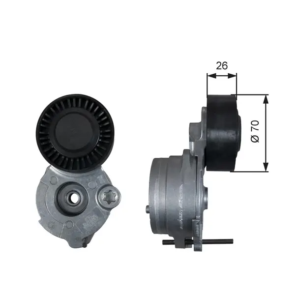 Intinzator curea, curea distributie GATES T39333