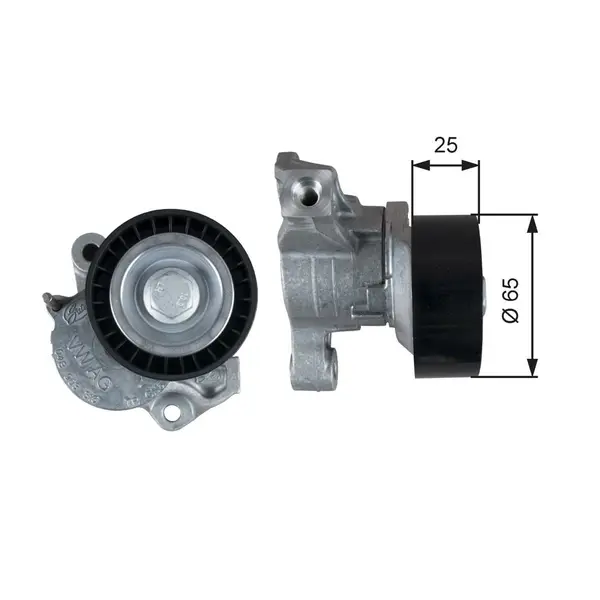 Intinzator curea, curea distributie GATES T39357