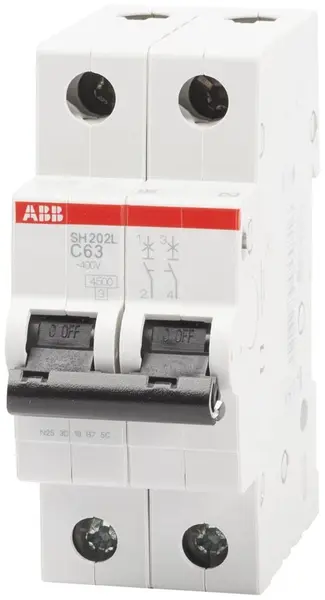 Intrerupator Automat 63A 2P C 4.5Ka SH202-L