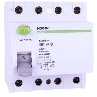 Intrerupator automat diferential RCCB 4P 40A / 300mA 6 kA tip AC Noark 108340