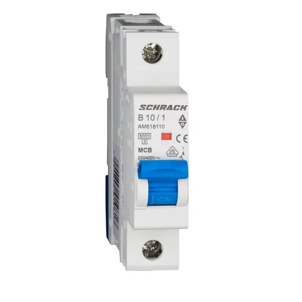 Intrerupator automat modular (MCB) AMPARO, 6kA, B 10A, 1 pol, SCHRACK AM618110