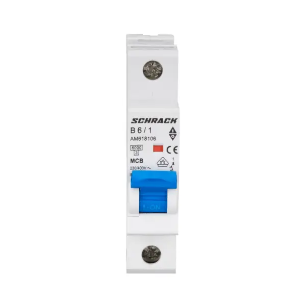 Intrerupator automat modular (MCB) AMPARO, 6kA, B 6A, 1 pol, SCHRACK AM618106