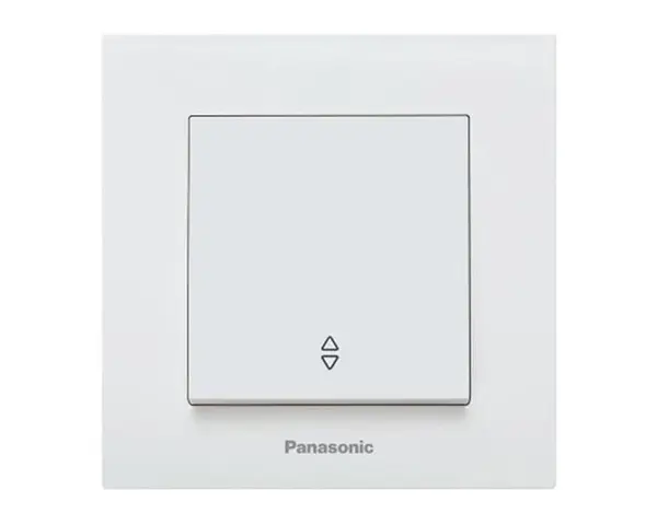 Intrerupator cap scara cu revenire, montaj incastrat, alb, IP20, Karre Plus Panasonic P-KPI.R