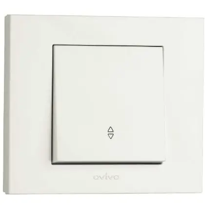 Intrerupator Cap Scara ST Grano Ovivo OV00006, 16A, 250V, IP20, natural alb