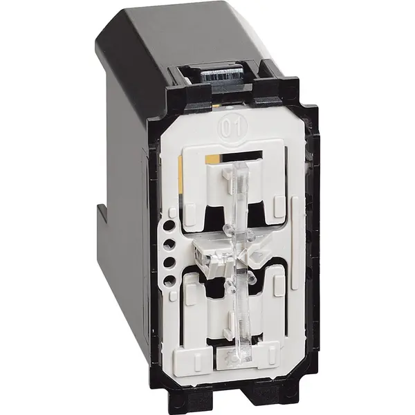 Intrerupator conectat pentru storuri electrice Bticino Living Now K4027C, alb, negru