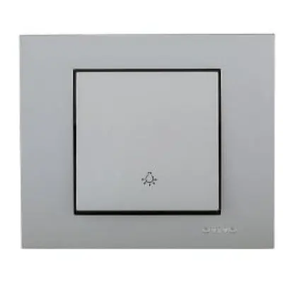 Intrerupator Cruce ST Grano Met Ovivo OV00108, 10A, 240V, IP20, argintiu