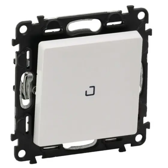 Intrerupator cu lumina de controln Legrand 752110, LED, 10AX, 250V, IP20, 10A, alb