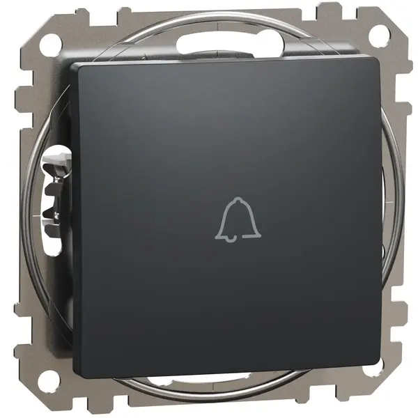 Intrerupator cu revenire cu simbol sonerie Schneider Sedna Design SDD114131, antracit