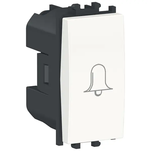 Intrerupator cu revenire,simbol sonerie 1 modul Schneider Easy Styl LMR0130001, alb