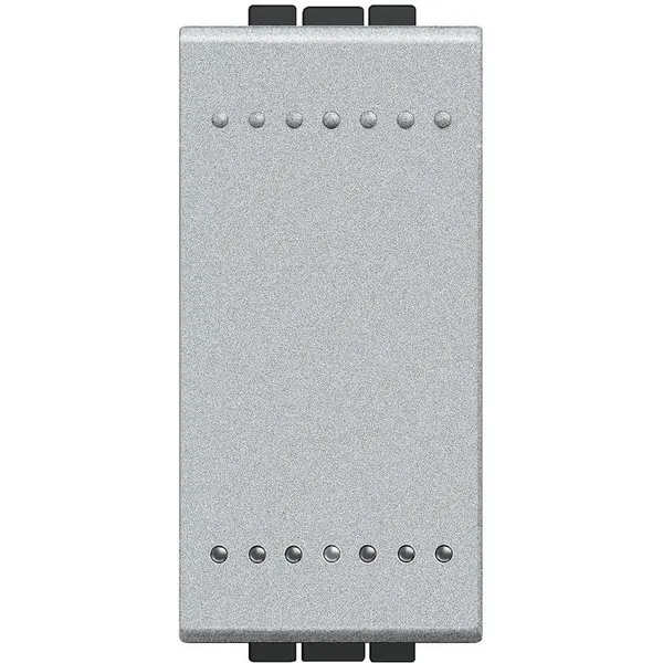 Intrerupator cu revenire (sonerie) 1 modul 10A Living Light Bticino NT4005A, argintiu