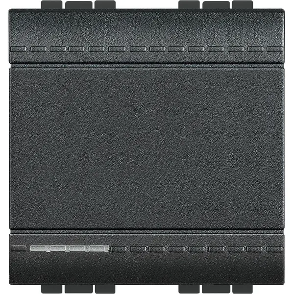 Intrerupator cu revenire (sonerie) 2 module 10A Living Light Bticino L4005M2A, antracit
