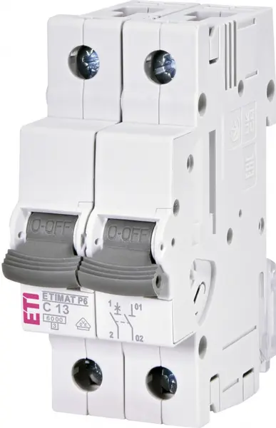 intrerupator de circuit etimat p6 1p+n c13 001900129