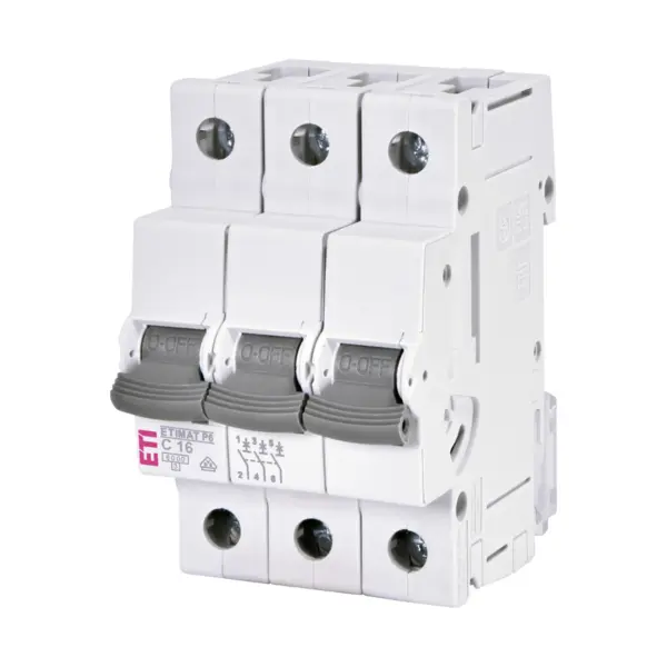 Intrerupator de circuit ETIMAT P6 3P C16 230V 400V ETI 001900330