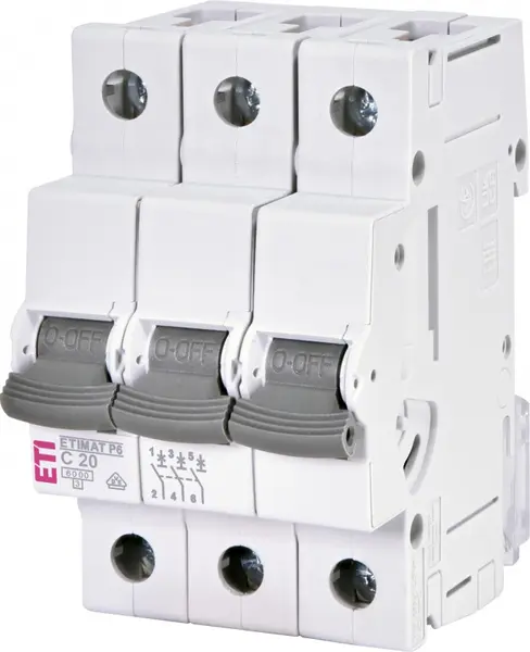 intrerupator de circuit etimat p6 3p c20 001900331